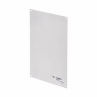 AW1010PB-Line AW1010P Flat Solid Enclosure Panel, 8.87 in W x 8.87 in H, Steel, White