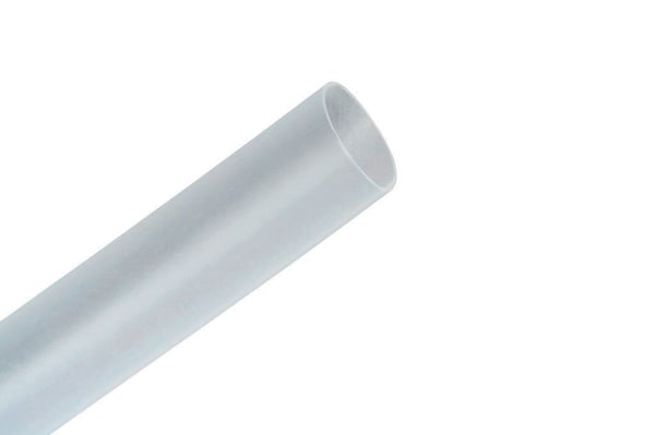 FP0.250CR6"P3M™ FP0.250CR6"P Non-Corrosive Split-Resistant Heat Shrink Tubing, 1/4 in ID Expanded, 1/8 in ID Recovered, 0.025 in THK Wall Recovered, 6 in L, Flexible Polyolefin, Clear