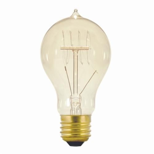 SATCO® S2412 Decorative Dimmable Vintage Incandescent Lamp, 40 W, E26 Medium Incandescent Lamp, A19 Shape, 130 Lumens Initial
