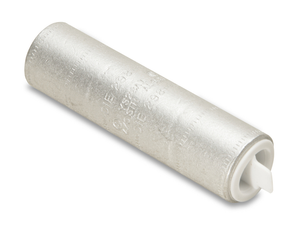 Data-Spec-SheetBURNDY® HYLINK™ YS28A1 AL9CU Type YS-A Standard Barrel Uninsulated Compression Butt Splice, 4/0 AWG Conductor, 3.06 in L, Long Barrel, Aluminum, White