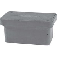 QUAZITE® PG1730BA18 Open Bottom PG Style Small Straight Wall Tier-22 Underground Enclosure Box, 30 in L x 17 in W x 18 in H, Polymer Concrete