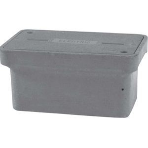 QUAZITE® PG1730BA18 Open Bottom PG Style Small Straight Wall Tier-22 Underground Enclosure Box, 30 in L x 17 in W x 18 in H, Polymer Concrete