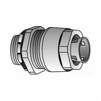 SR-75-250O-Z/Gedney Grip-Tite™ SR-75-250 Strain Relief Straight Cord Connector, 3/4 in Trade, 0.156 to 0.25 in Cable Openings, Malleable Iron, Zinc Plated