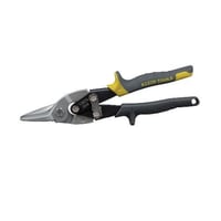 Klein® 1202S Aviation Snip With Wire Cutter, 18 to 22 ga Cutting, Blunt Tip, 1-1/2 in L of Cut, Straight/Wide Curve Snip, Steel Blade, Plastic Handle, Contoured Grip, ASME B107.16M