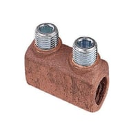 Blackburn® Locktite® 32505 2-Way Compression Connector, 8 to 4 AWG Solid/Stranded Copper Conductor, 1-3/8 in L, Copper