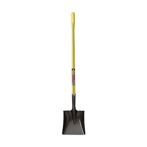 72071Nupla® 72071 Ergo-Power® Spade Shovel, 48 in L Handle, 11-1/2 in L x 9-7/8 in W Blade, High Grade Steel Blade, Nuplaglas/Fiberglass Handle