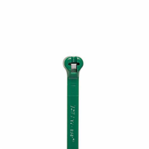 TY25M-5Ty-Rap® TY25M-5 High Performance Standard Cable Tie, 7.31 in L x 0.184 in W x 0.043 in THK, Nylon/Polyamide 6.6, Green