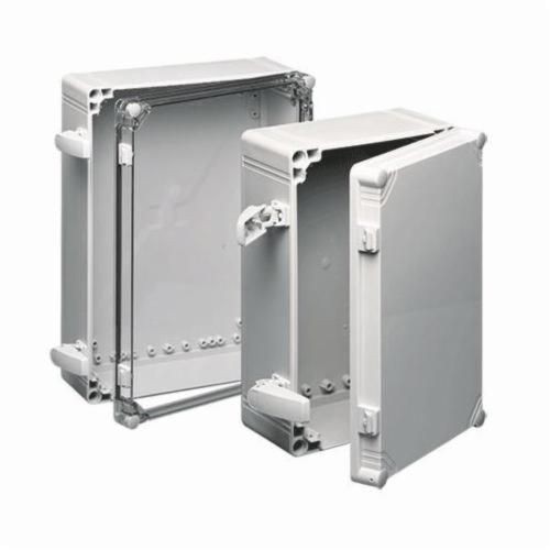 Q202013PCICCnVent HOFFMAN QLINE™ I Q41 Junction Box, 200 mm L x 200 mm W x 123 mm D, NEMA 4X, Polycarbonate