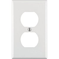 Leviton® 88003 Standard Size Wallplate, 1 Gang, 4-1/2 in H x 2-3/4 in W, Thermoset, White