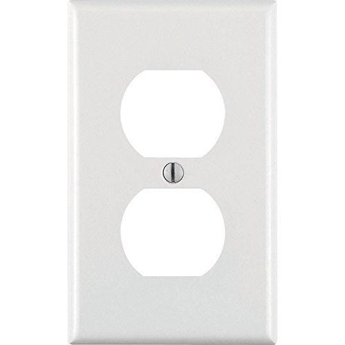 Leviton® 88003 Standard Size Wallplate, 1 Gang, 4-1/2 in H x 2-3/4 in W, Thermoset, White