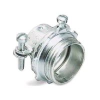 T&B® 3308 2-Screw Non-Insulated Cable Connector With Slotted Screw, 2-1/2 in Trade, 1.15 to 1.98 in Cable Openings, Malleable Iron, Electro-Zinc Plated