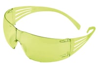 3M™ SecureFit™ SF203AF Light Weight Protective Eyewear, Universal, Frameless Amber Frame, Anti-Fog Amber Lens