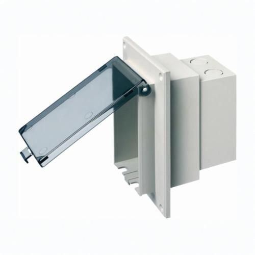 DBVR1CArlington InBox™ DBVR1W DB Series 1-Piece Extra Duty Low Profile Weatherproof While-In-Use Box, Plastic, 22 cu-in Capacity, 1 Gang, 1 Outlet, 7.186 in L x 4.934 in W x 5.16 in D