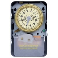 Intermatic® T1975R T1970 Electro Mechanical Mechanical Timer Switch With Skipper Wheel, 15 min to 24 hr Setting, 125 VAC, 1 hp, 1NO-1NC, SPDT Contact, 1 Poles