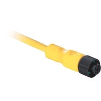 Allen-Bradley 889D-F4UC-10 DC Micro Cable, Female, Straight (Int Threads), Female, Straight (int threads), 4-Pins, Standard Materials, 4-Pins, Cable, No Connector, Cable - IEC Stndrd Color Code, No Connector, Same as First End, PUR Cbl, Yellow