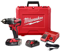 2801-22CTMilwaukee® M18™ 2801-22CT Compact Brushless Cordless Drill Kit, 1/2 in Chuck, 18 VDC, 0 to 500/0 to 1800 rpm No-Load, 6-1/2 in OAL, REDLITHIUM™ Battery