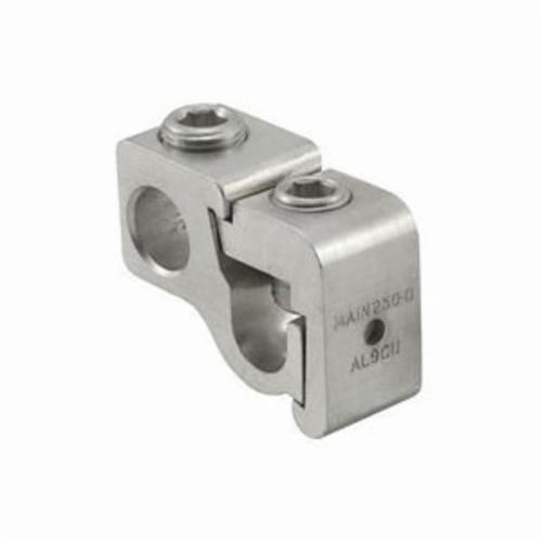 GTA-250-0ILSCO® ClearChoice® GTA-500-500 Type GTA Dual Rated Lay-In Parallel Tap Connector, Aluminum/Copper Conductor, 350 to 500 kcmil Run/Main, 2 AWG to 500 kcmil Tap, Aluminum