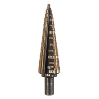 48-89-9284Milwaukee® 48-89-9284 Single Ended Step Drill Bit, 3/16 in Dia Min Hole, 7/8 in Dia Max Hole, Bi-Metal, 3/8 in Shank