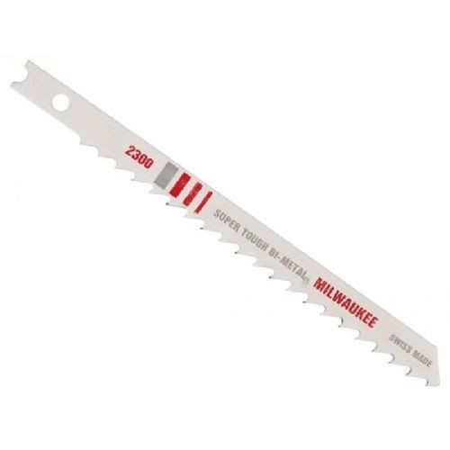 48-42-2300Milwaukee® 48-42-2300 Jig Saw Blade, 4 in L x 9/32 in W, 6 TPI, Bi-Metal Cutting Edge, Bi-Metal Body