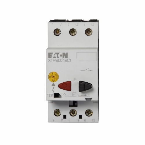 PKZM0-6.3EATON PKZM0-20 XT Series Manual Motor Protection Circuit Breaker, 690 VAC, 20 A, 3 Poles, Class 10 Trip