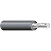 XHHW1ALXHHW AL, Stranded, 1 AWG, 1 Conductor, Aluminum, Black, 600 Volts