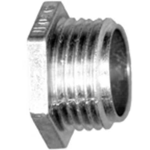 Bridgeport® 1105-DC Conduit Nipple, 1-1/4 in, For Use With Rigid and IMC Conduit, Die Cast Zinc, Ball Burnished/Mirror Smooth