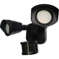 65/221NUVO® by SATCO 65/221 2-Head Non-Dimmable Security Light With Motion Sensor, (2) Integrated LED Lamp, 120 V, Die Cast Aluminum Housing