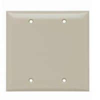 Pass & Seymour® Sierraplex® SP23-I Standard Blank Wallplate, 2 Gangs, Ivory, 5 in, Thermoplastic