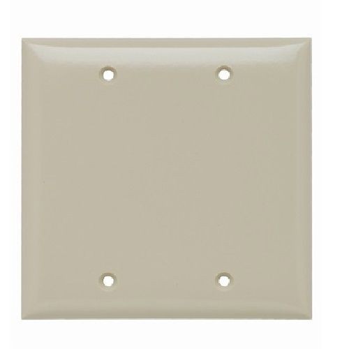Pass & Seymour® Sierraplex® SP23-I Standard Blank Wallplate, 2 Gangs, Ivory, 5 in, Thermoplastic