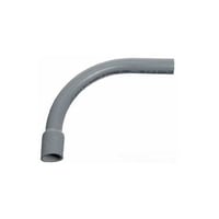 Carlon® UB9FJ SCH 80 Plain End Special Radius Conduit Elbow, 2 in Trade, 90 deg, PVC