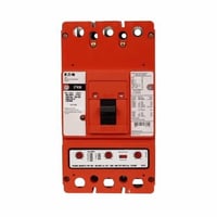 EATON E2LE3400WA06U66 Type E2L Complete Specialty Mining Molded Case Circuit Breaker, 600 VAC/250 VDC, 400 A, 25/22 kA, 3 Poles, 310+ Electronic LSI Trip