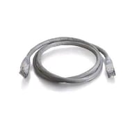 570-100-025Quiktron® 570-100-025 Value Booted Patch Cord, Cat 5e, 24 AWG Solid Copper Conductor, Male RJ45 Connector, 25 ft L Cord, Gray