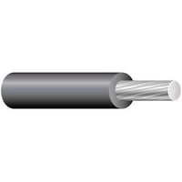 XLP6ALXLP AL, Stranded, 6 AWG, 1 Conductor, Aluminum, Black, 600 Volts