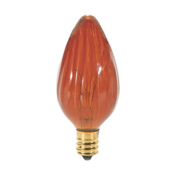 S3374SATCO® S3374 Decorative Dimmable Incandescent Lamp, 25 W, E12 Candelabra Incandescent Lamp, F10 Shape