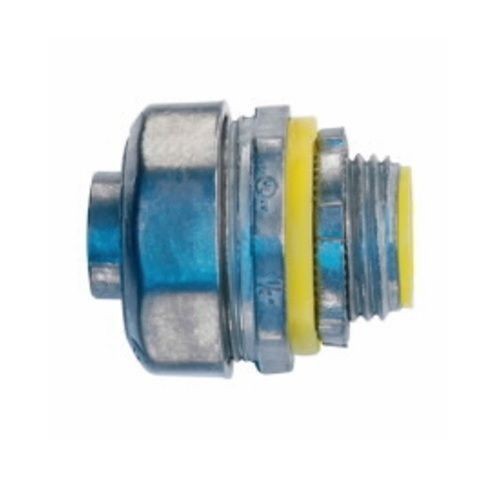 EATON Crouse-Hinds LTB150DC Insulated Liquid Tight Straight Conduit Connector, 1-1/2 in Trade, Die Cast Zinc