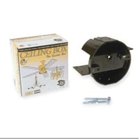 RACO® 7120 Ceiling Fan Box, Polycarbonate, 12 cu-in Capacity, 2-5/8 in D