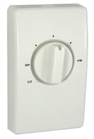 TPI D2022H10BB 2000 Line Voltage Thermostat With Leads, 2-Pole Heat Only Thermostat, 50 to 90 deg F Control
