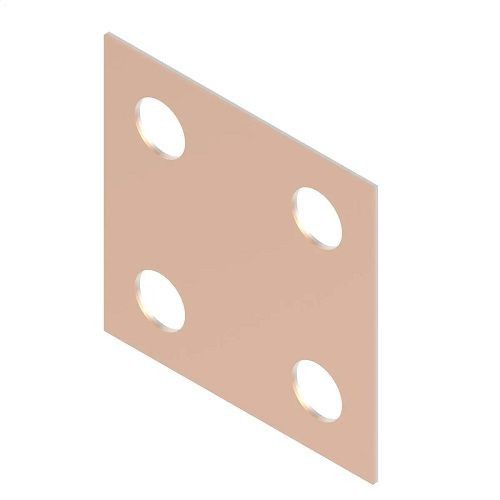 TPCAnderson™ TPC Transition Plate, 3 in L x 3 in W, Bonded Aluminum and Copper