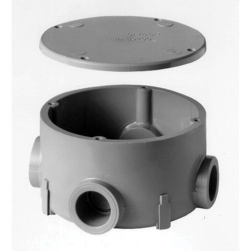 Carlon® E970CE-CTN Type X Round Conduit Body With Cover, 3/4 in Hub, 15.16 cu-in, PVC