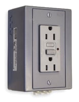 DRUBGFI15Hubbell, GFCI Complete Unit, Vertical, 15 Ampere, 125 Volts, NEMA 5-15R