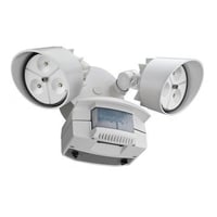 Lithonia Lighting® OFLR 6LC 120 MO WH M2 Floodlight Fixture With Motion Sensor, (6) Static LED Lamp, 120 VAC, White Housing