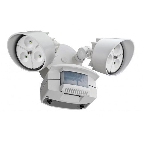 Lithonia Lighting® OFLR 6LC 120 MO WH M2 Floodlight Fixture With Motion Sensor, (6) Static LED Lamp, 120 VAC, White Housing