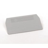 Allen-Bradley 1492-EBL3 End Barrier, For Spring Clamp Type TB, 2 x 29.1 x 59.5mm (0.08 x 1.15 x 2.34 in), Gray, for Use With 1492-L3, LG3, LKD3, L3P