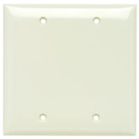 Pass & Seymour® Sierraplex® SP23-LA Standard Blank Wallplate, 2 Gangs, Light Almond, 5 in, Thermoplastic