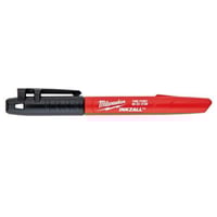 Milwaukee® 48-22-3100 Permanent Industrial Marker, Fine Line Tip, Acrylic, Black