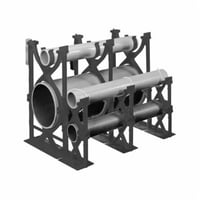 S289PLNCarlon® Snap-Loc™ S289PJN Intermediate Spacer, 5 x 2 in, For Use With Non-Metallic Duct, Styrene