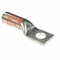 54443Color-Keyed® 54409 54400 1-Hole High Voltage Non-Insulated Compression Lug Connector, 1/0 AWG Copper Conductor, Die Code: 42R, 3/8 in Stud, Copper