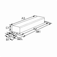 72C5782NP001Advance 72C5782NP001 F-Can Magnetic HID Ballast, HID Metal Halide Lamp, 250 W Lamp, 120/277 VAC, Probe, 1 Ballast Factor
