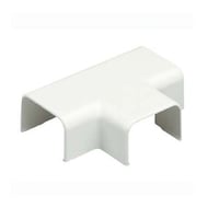 Panduit® Pan-Way™ TF5EI-E Low Voltage Tee Fitting, For Use With Pan-Way® LD5 Series Surface Raceway System, Rigid PVC, Electric Ivory
