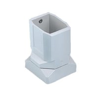 nVent HOFFMAN COMPACT™ CCS2FCLG CS4 Flange Coupling, 4.1 in H x 3.07 in W, For Use With COMPACT™ Series 2 45 x 60 mm Pendant Arms, Aluminum, Light Gray